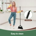 thumbnail image 3 of Heavy Duty Angled Broom for Outdoor/Indoor Use for Sweeping Patio, Garage, Stiff Bristles & Adjustable 59.8" Handle, Black, 3 of 8