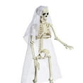 thumbnail image 2 of Halloween Skeleton Decorations Groom Bride Bones Props Decor Abstract Artwork Teaching Tool - White, 2 of 6