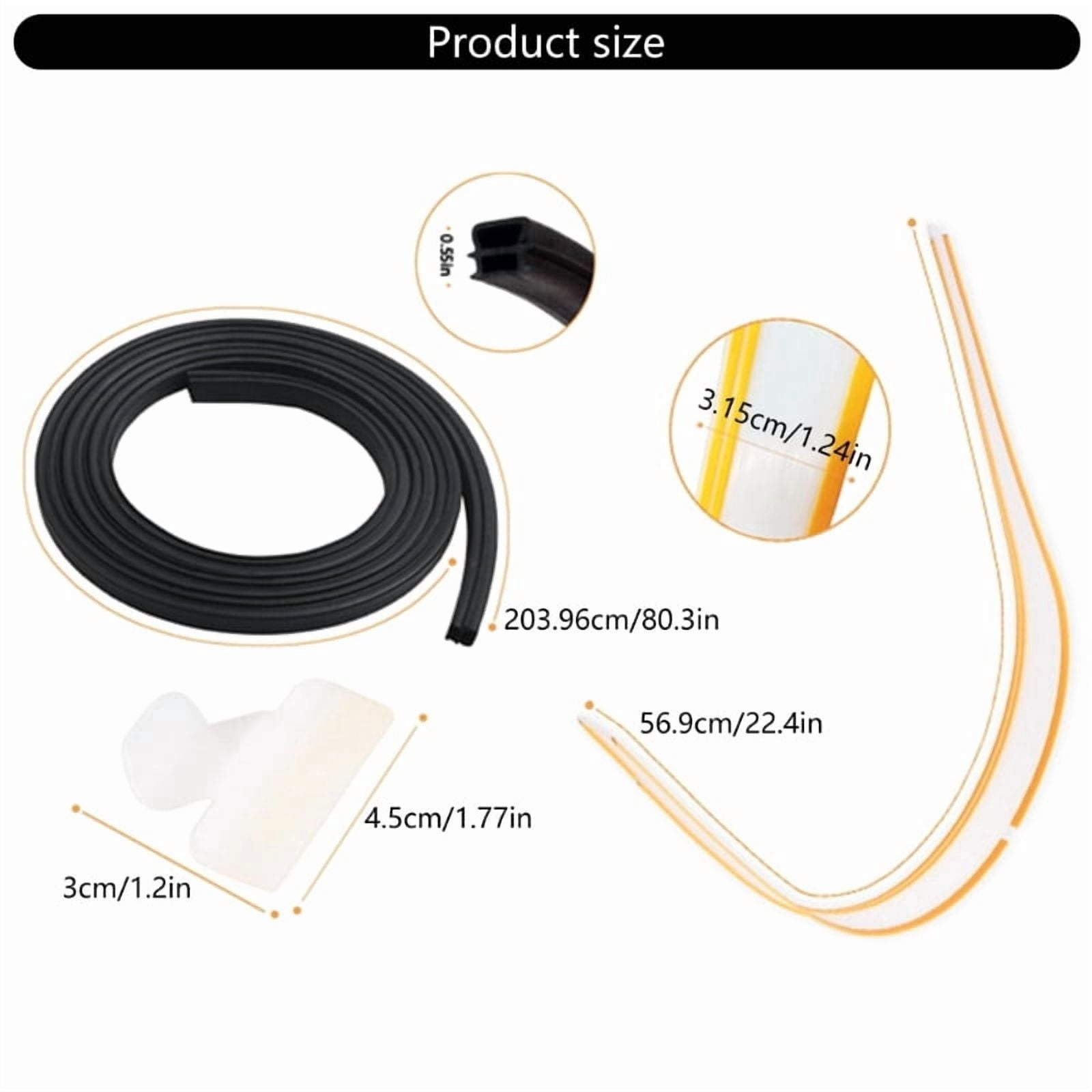 154827601 Universal Dishwasher Door Seal Replacement Kits Rubber Gasket