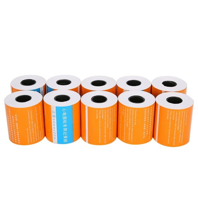 Single Lead Electrocardiograph Paper,10pcs Electrocardiograph Thermal Paper Electrocardiograph Thermal Paper Electrocardiograph Printing Paper Convenient Use