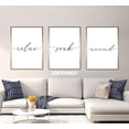 thumbnail image 2 of Relax Soak Unwind, 18 x 24 Inches, Set of 3, Posters, Minimalist Art, Typography Art, Bedroom Wall Art,  Wall Décor, 2 of 7