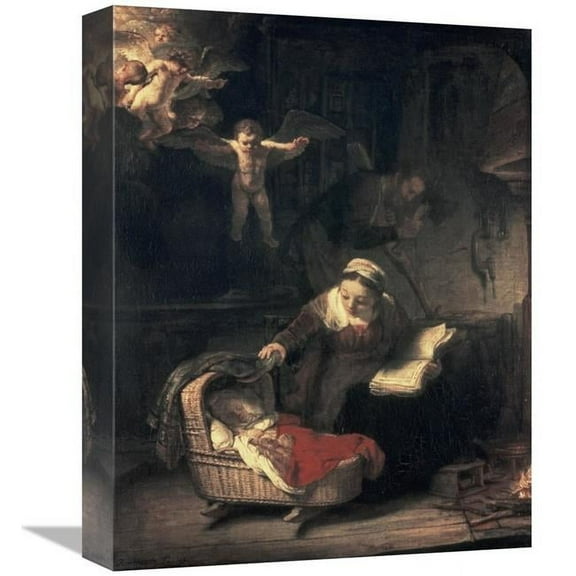 16 in. The Holy Family Art Print - Rembrandt Van Rijn
