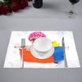 thumbnail image 2 of MKHERT Funny French Bulldog Dog with Yellow Plastic Duck in Bathtub Placemats Table Mats for Dining Room Kitchen Table Decoration 12x18 inch,Set of 4, 2 of 4
