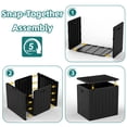 thumbnail image 5 of MINDYES 33 Gallon Deck Box, Lockable Patio Outdoor Storage Box for Furniture, Garden Tools and Tools Storage,Black, 5 of 9