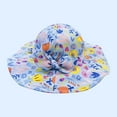 thumbnail image 3 of ZRBYWB Kids Baby Girls Boy Adjustable Bucket Sun Beach Hat Toddler Floral Print Outdoor Baby Hat, 3 of 3