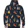 thumbnail image 5 of Hoodies for Men - Snail Leaf Print Black Long Sleeve Comfrt Men'S Fashion Hoodies & Sweatshirts, Sweatshirts for Men Hoodies Pullover Clothing Clothes with Pouch, 5 of 7