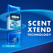Gillette Cool Wave Clear Gel Men?s Antiperspirant and Deodorant 3.8 oz (Pack of 4)