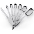 thumbnail image 1 of Juego de cucharas medidoras Spring Chef de acero inoxidable, 7 piezas, 1 of 9