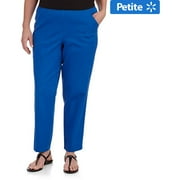 Women's Plus-Size Petite Stretch Straight-Leg Pull-On Twill Pants