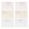 thumbnail image 1 of Shisuyan Nail Sticker Decoration Silver 6 Sheets 3.9x2.8in, 1 of 8