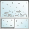 thumbnail image 3 of Anti-Collision Window Clings Transparent Dusted Alert Bird Clings Stickers Window Decals Prevent Bird Strikes on Doors and Windows Glass Decor, 3 of 7