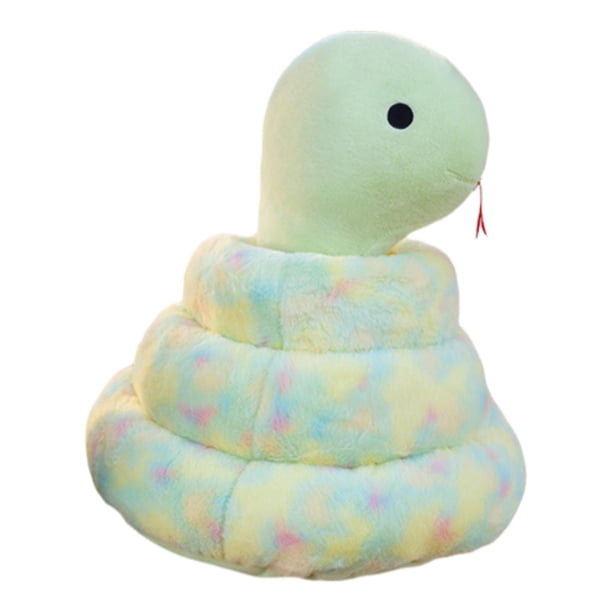 Estatua de serpiente de peluche, estatua de serpiente, escultura de animal para dormitorio Verde
