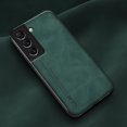 thumbnail image 6 of Slim Case for Samsung Galaxy S24, Skin-Friendly PU Leather All-Inclusive Lens Protection Cover with Detachable Wrist Strap Support Magnetic Car Mount Case for Samsung Galaxy S24, Darkgreen, 6 of 6