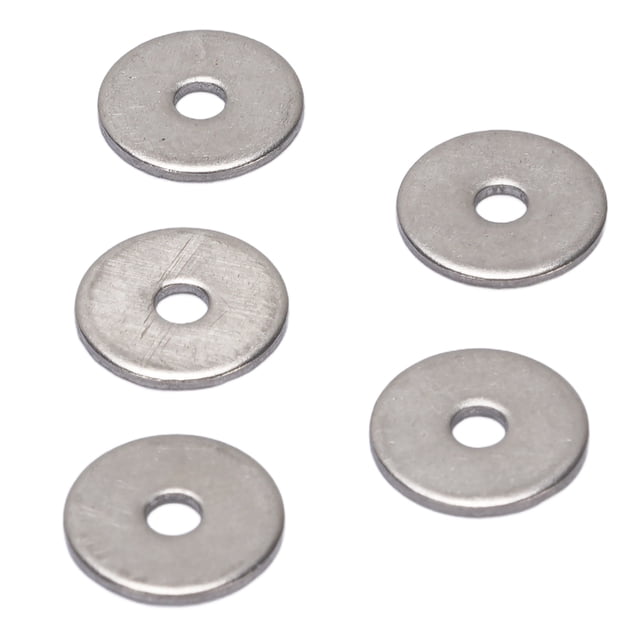 Metal Bolt Washers, Sturdy Rustproof Flat Washer Set 500PCS 2.5x10x0.5mm Stainless Steel for M2 Screws