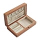 thumbnail image 3 of Caja de madera para guardar joyas, organizador de escritorio Ébano blanco, 3 of 9
