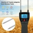 thumbnail image 2 of Grain Moisture Meter,Rice Bean Soybean Lcd Moisture Meter Tester Wheat Rice Wheat Rice Bean Meter Water Use Probe Tester Wheat Water Use Probe Moisture Meter Water Use Probe Tester, 2 of 6