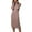 Khaki, variant on Womens Dresses Loose Knit Long Dress Winter Long Sleeve Fashion White High Collar Maxi Dresses for Women