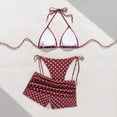 thumbnail image 7 of Women's Two Piece Swimsuits Polka Bikini Tankini Swimsuit With Beach Cover Up Skirt Summer Swimwear 2 Piece Bathing Suits S, 7 of 7