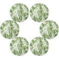 thumbnail image 3 of GZHJMY Ginkgo Biloba Leaves Round Placemats Non-Slip Heat Resistant Placemat for Dining Table Kichen Party Table Diameter Decor 15.4 inch Set of 4 Table Mat, 3 of 7