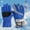 Blue, variant on FAMTKT Toddler Girls Boys Snow Gloves Kids Water Proof Ski Mitten Winter Warm Gloves for Baby Boy Girl
