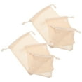 thumbnail image 4 of EXHUMKY BERTDOMD 6pcs Reusable Beige Cotton Mesh Produce Bags for Fruits and Vegetables Storage at Home, 4 of 6