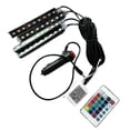 thumbnail image 2 of sweethay 4 en 1 interior del coche luz decorativa RGB LED tira lámpara de pie con mando a distancia Bombillas para automóviles sweethay CZ0906-00, 2 of 3