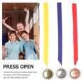 thumbnail image 2 of Miangastore 3 Pcs Médaille Décorative Sport Jeu Médaille Suspendue Médaille de Récompense Ronde avec Ruban, 2 of 8