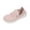 Pink, variant on pwidon Women's Athletic Sneakers Lace Up Lightweight Breathable Fly Knit Cushioned Platform Comfort Walking Running Shoes Black 7.5