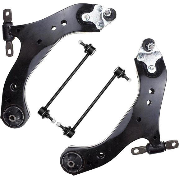 Detroit Axle - Front Control Arms Sway Bars for Toyota Camry Avalon Lexus ES250 ES300H ES350, 2 Lower Control Arm with Ball Joints 2 Stabilizer Sway Bars 2021 2022 Replacement