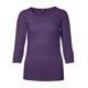 thumbnail image 1 of ID Camiseta elástica ajustada con mangas 3/4 para mujer/señora (Púrpura), 1 of 2