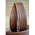 thumbnail image 4 of Justin Men's Bronco Basketweave Leather Belt Tan 36, 4 of 4