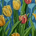 thumbnail image 5 of Fenyluxe Tulips Pretty Shower Curtain Bathroom Decor 100% Polyester Washable Chic Modern Style with Hooks 69x72, 5 of 7