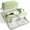 Green, variant on OCCOA Multi Layer Zippered Pencil Case with Elastic Straps Large Capacity Oxford Cloth Organizer for Pens Rulers Office Travel Stationery Storage, Black