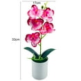 thumbnail image 5 of Artificial Orchid in Plastic Vase Orchid Faux Plant Fake Flower Arrangement Flowers Artificial for Decoration Home Decor Kitchen Decoration Table Centerpieces, 5 of 8