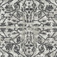 thumbnail image 3 of 2' x 3' Gray Floral Power Loom Area Rug, 3 of 9