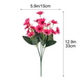 thumbnail image 2 of Fake Flowers, Realistic Daisy Artificial Flowers with Stems for Home Office Table Centerpieces Weddings, 2 of 6