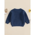 thumbnail image 4 of SUNSIOM Pull pour Bébé Fille Garçon Surdimensionné Broderie Champignon Manches Longues Tricoté Automne Hiver, 4 of 7