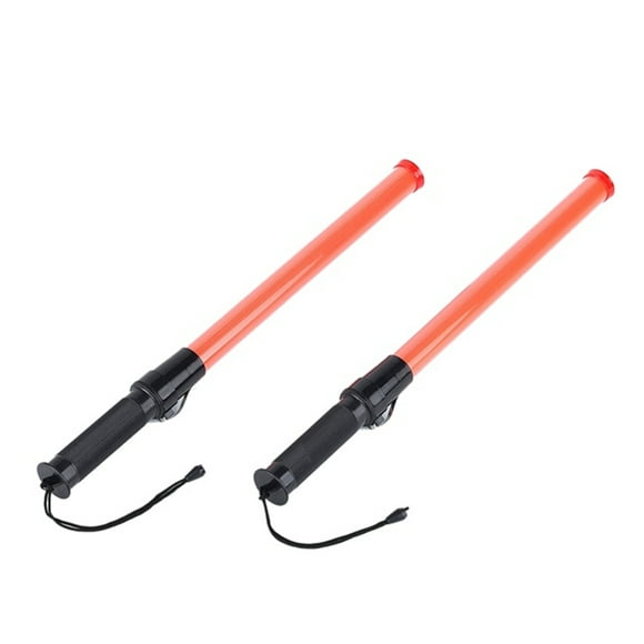 Traffic Batons, Traffic Control Stick,Safety Light Batons, Signal Batons for Parking and Airports, 16 Inches, 2Pcs