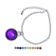 thumbnail image 5 of Pulsera de cambio de color sensible a la temperatura Colgante redondo Pulsera ajustable hecha a mano para aniversario Regalo de San Valentín Niñas, 5 of 9