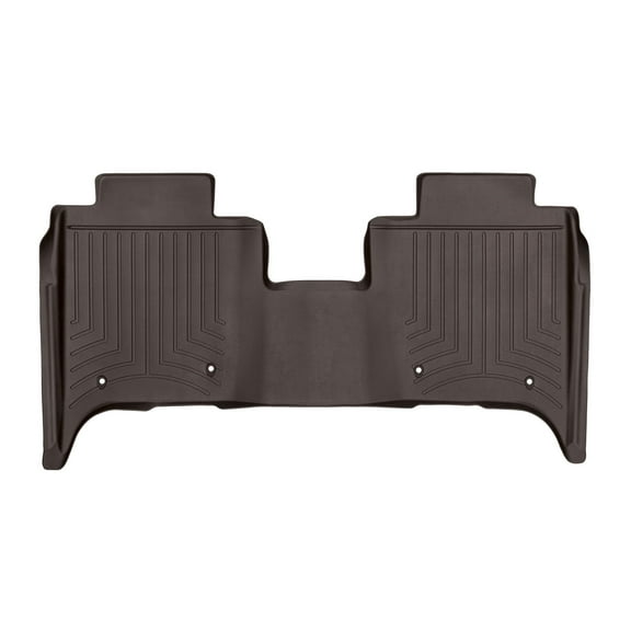 WeatherTech Custom Fit FloorLiners compatible with Land Rover Rover Range Rover - 2nd Row, Cocoa