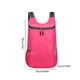 thumbnail image 2 of Mochila Plegable Mochila ligera y plegable Mochila plegable impermeable para exteriores (rosa roja), 2 of 5