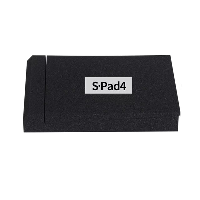 1 Pieza de Almohadillas de Espuma Acústica para Aislamiento de Estudio, Bloque de Esponja de Escritorio, Accesorios para Altavoces de Algodón de 4 Pulgadas