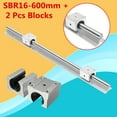 thumbnail image 2 of SBR16 600mm CNC Router Motion Linear Rail Shaft + 2X SBR16UU Bearing Slide, 2 of 12