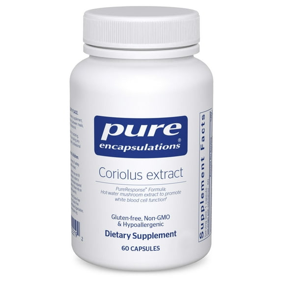 Pure Encapsulations Coriolus Extract | Promotes White Blood Cell Function* | 60 Capsules