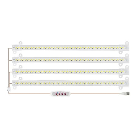 

LED Grow Light 30cm Indoor Four Headed Grow Light Phyto Lamp Plants Full Spectrum Phytolamp Sunlight