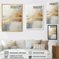 thumbnail image 4 of Designart "Amber And Taupe Abstract Blend I" Beach Canvas Wall Art, 4 of 7