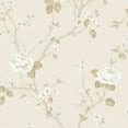 thumbnail image 3 of Galerie Wallcoverings  Palazzo 2 Luisella Floral Vine Vinyl on Non-woven Matte Wallpaper Roll 33 feet x 21 inches - Blue, 3 of 5