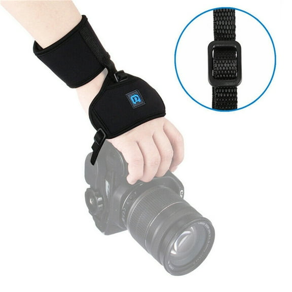 Camera Wrist Support Strap Neoprene Design, Prevents Drops for SLR/DSLR Cameras