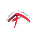 thumbnail image 2 of LABELEPH Ukulele Capo Set Key Changing Red Compact Design 1Pack, 2 of 8