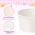 thumbnail image 3 of 500 Pcs 5 oz Ice Cream Paper Cups Bulk Disposable Dessert Bowls Hot Cold Food Paper Cups for Frozen Yogurt Snack Sundae Party Favors Ice Cream Bar Supplies, 3 of 7